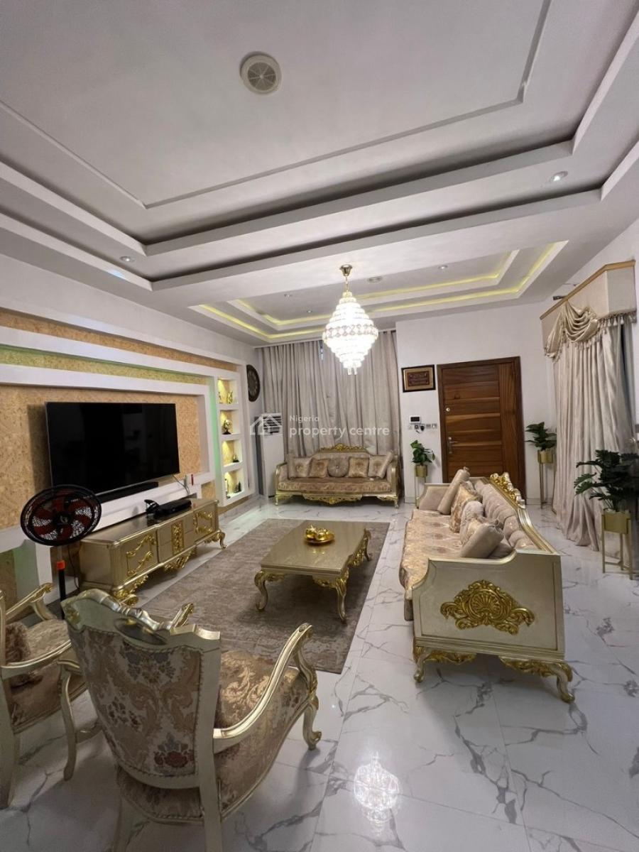 Well Built 5bedroom Semi Detached Duplex with Bq & Inverter, Chevron, Lekki, Lagos, Semi-detached Duplex for Rent