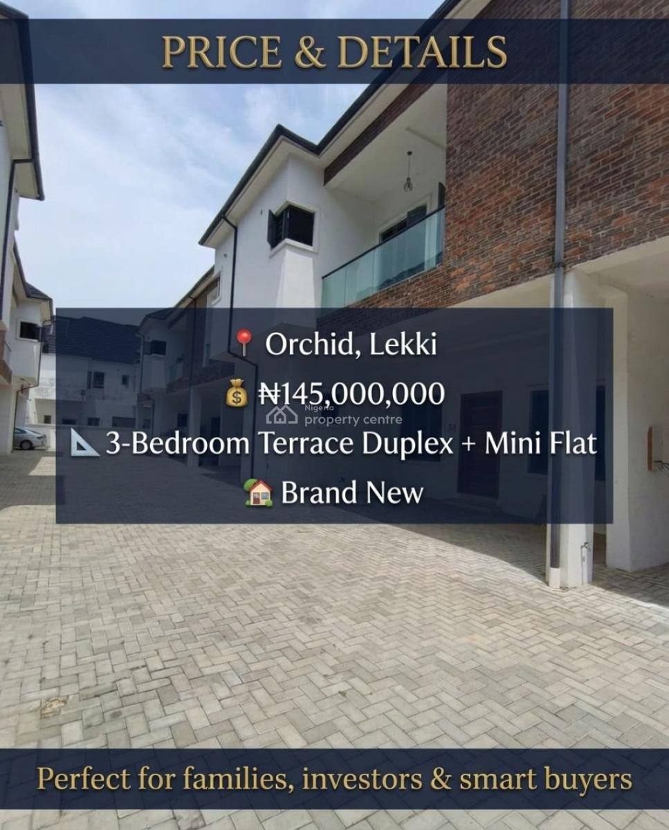 Affordable Premium 3-bedroom Terrace Duplex with Mini Flat, Orchid Lekki Lagos, Lekki, Lagos, Terraced Duplex for Sale