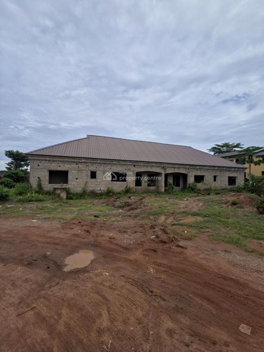 Advanced Shell Stage Twin 3-bedroom All-ensuite Bungalow, Emmanuel Estate, Alaja Area, Off Nihort – Ile Titun Road, Jericho, Ibadan, Oyo, Semi-detached Bungalow for Sale