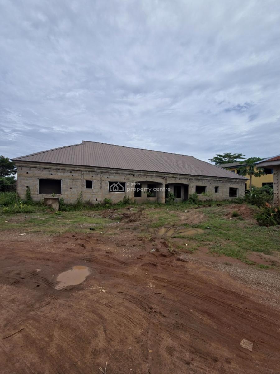 Advanced Shell Stage Twin 3-bedroom All-ensuite Bungalow, Emmanuel Estate, Alaja Area, Off Nihort – Ile Titun Road, Jericho, Ibadan, Oyo, Semi-detached Bungalow for Sale