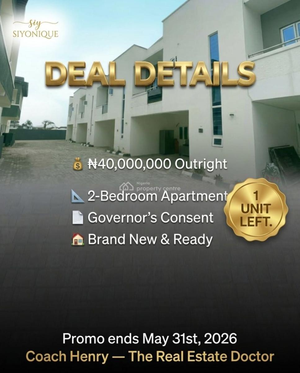 a Beautifully Finished 2-bedroom Apartment Is Now Available on an Outr, Abijo, Lekki, Lagos, Block of Flats for Sale
