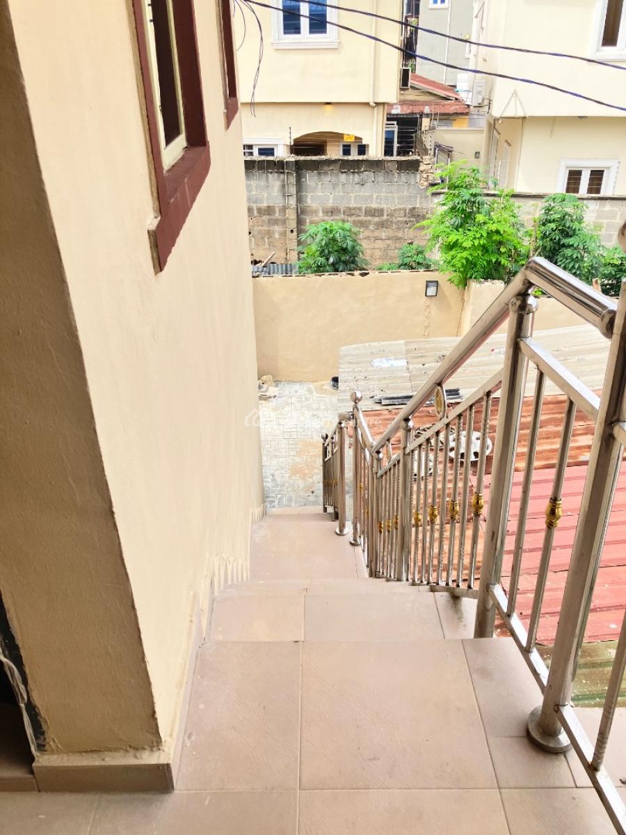 Beautiful Newly Built Mini Flat Upstairs with Water Heater, Gated Secured Estate in Adeniyi Jones Ikeja, Adeniyi Jones, Ikeja, Lagos, Mini Flat (room and Parlour) for Rent