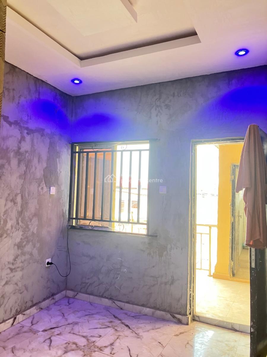 Beautiful Newly Built Mini Flat Upstairs with Water Heater, Gated Secured Estate in Adeniyi Jones Ikeja, Adeniyi Jones, Ikeja, Lagos, Mini Flat (room and Parlour) for Rent