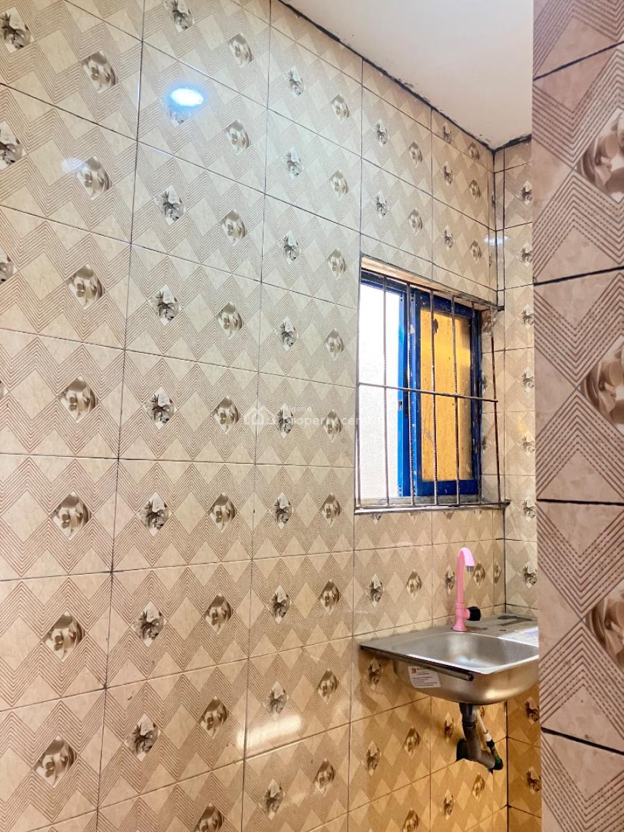 Beautiful Newly Built Mini Flat Upstairs with Water Heater, Gated Secured Estate in Adeniyi Jones Ikeja, Adeniyi Jones, Ikeja, Lagos, Mini Flat (room and Parlour) for Rent
