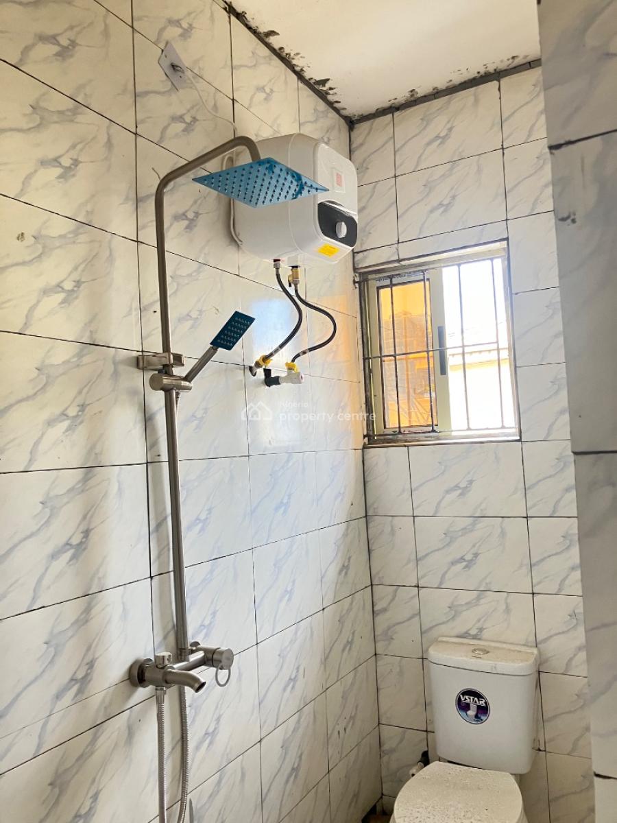 Beautiful Newly Built Mini Flat Upstairs with Water Heater, Gated Secured Estate in Adeniyi Jones Ikeja, Adeniyi Jones, Ikeja, Lagos, Mini Flat (room and Parlour) for Rent