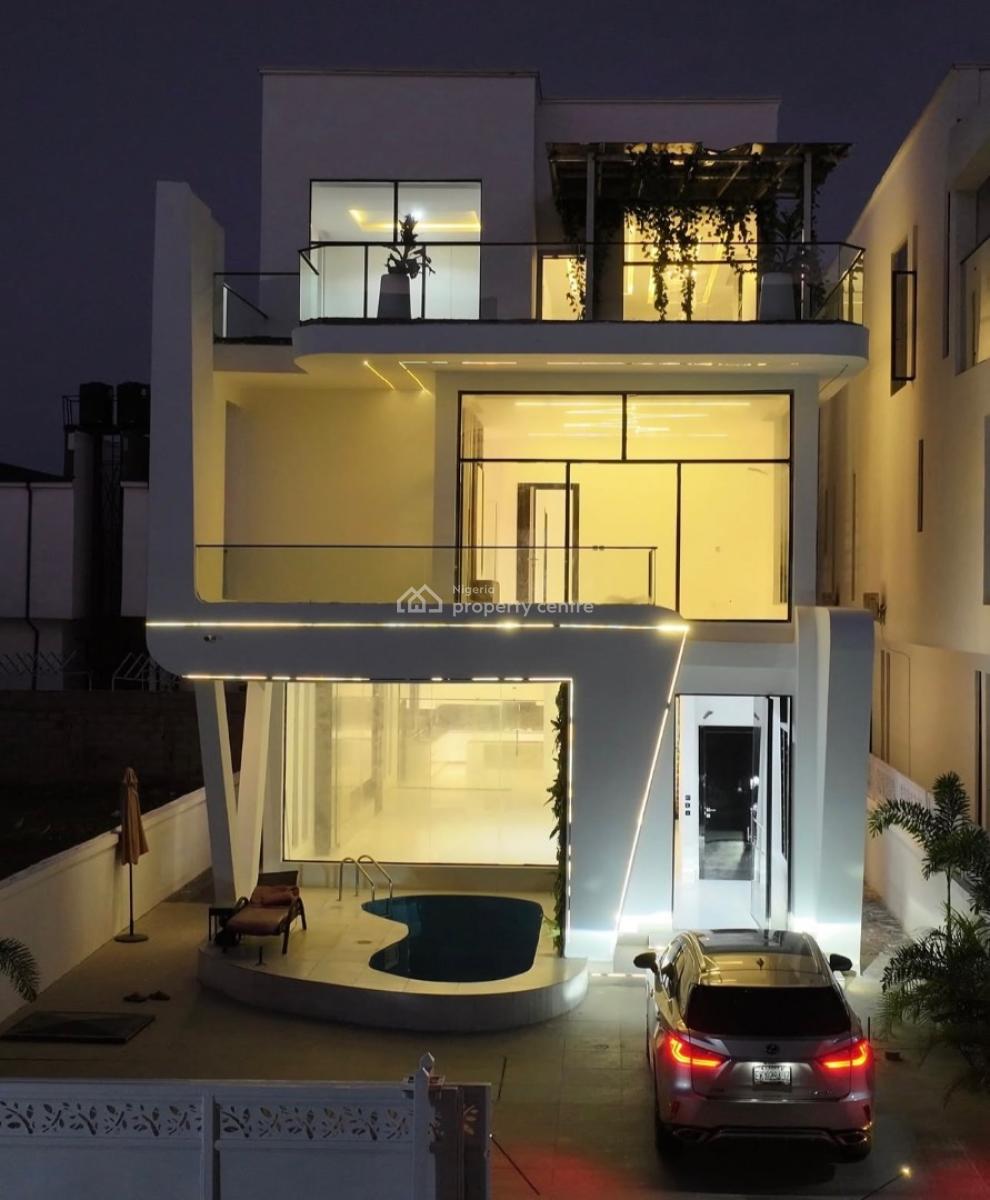 Luxurious 5bed Detached Duplex + Bq + Pooo + Cinema, Chevron, Lekki, Lagos, Detached Duplex for Sale