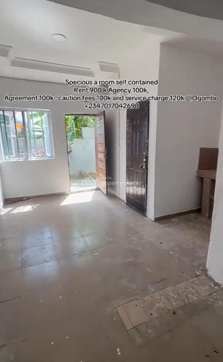 Spacious  Room Selfcon at Murinu Estate Ogombo { Video}, Murinu Estate, Ogombo, Ajah, Lagos, Self Contain (single Rooms) for Rent