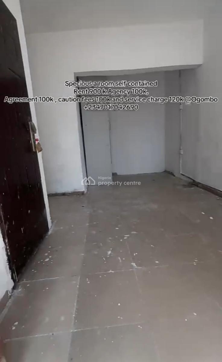Spacious  Room Selfcon at Murinu Estate Ogombo { Video}, Murinu Estate, Ogombo, Ajah, Lagos, Self Contain (single Rooms) for Rent