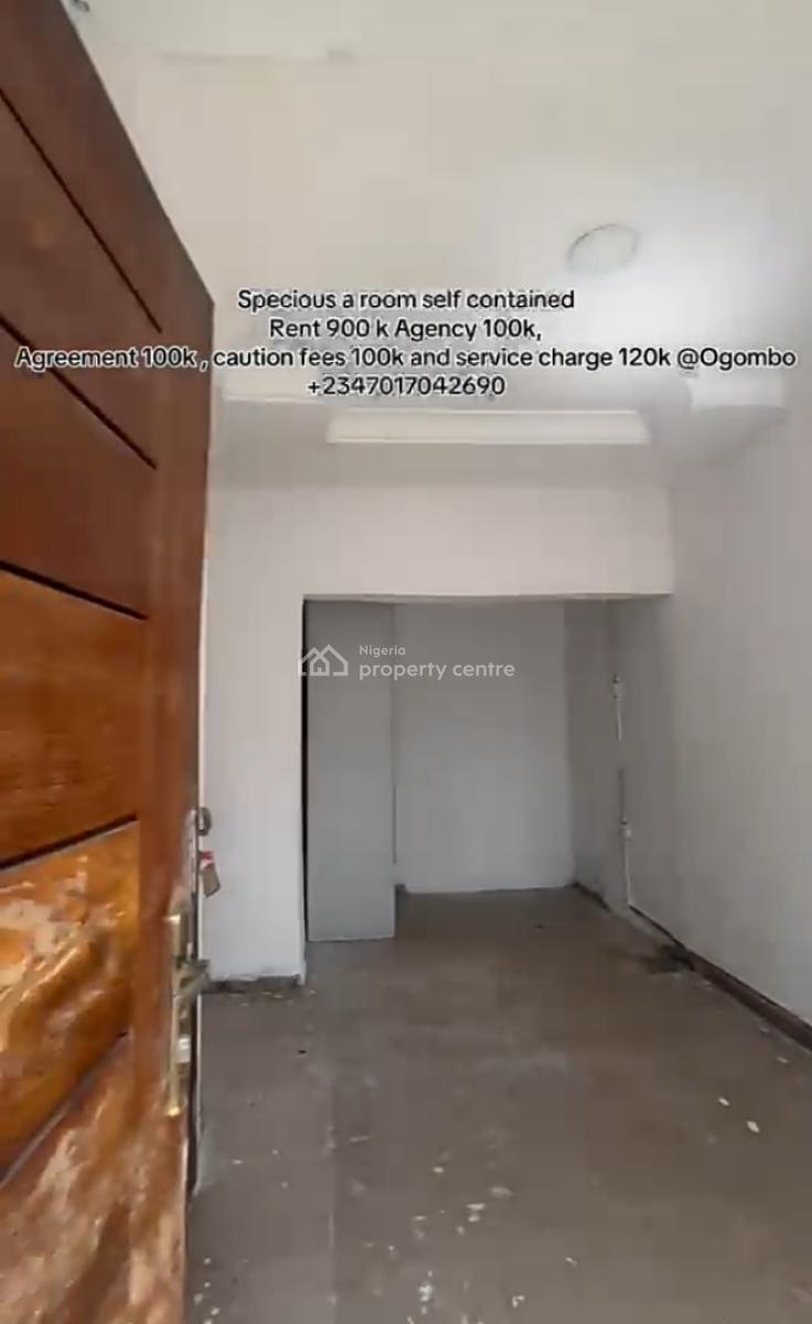 Spacious  Room Selfcon at Murinu Estate Ogombo { Video}, Murinu Estate, Ogombo, Ajah, Lagos, Self Contain (single Rooms) for Rent