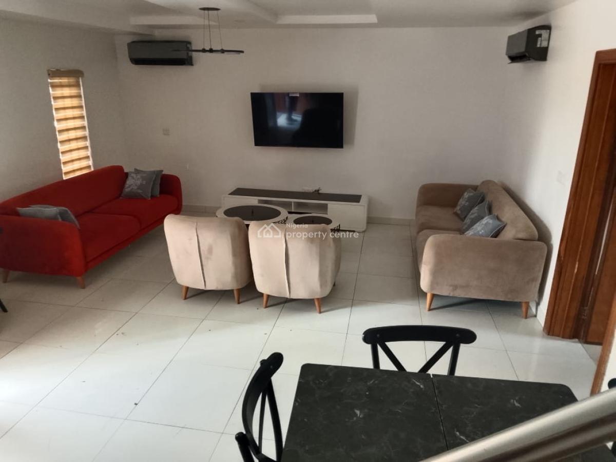 Spacious 4 Bedroom Terrace Duplex with Bq, Ikate, Lekki, Lagos, Terraced Duplex for Rent