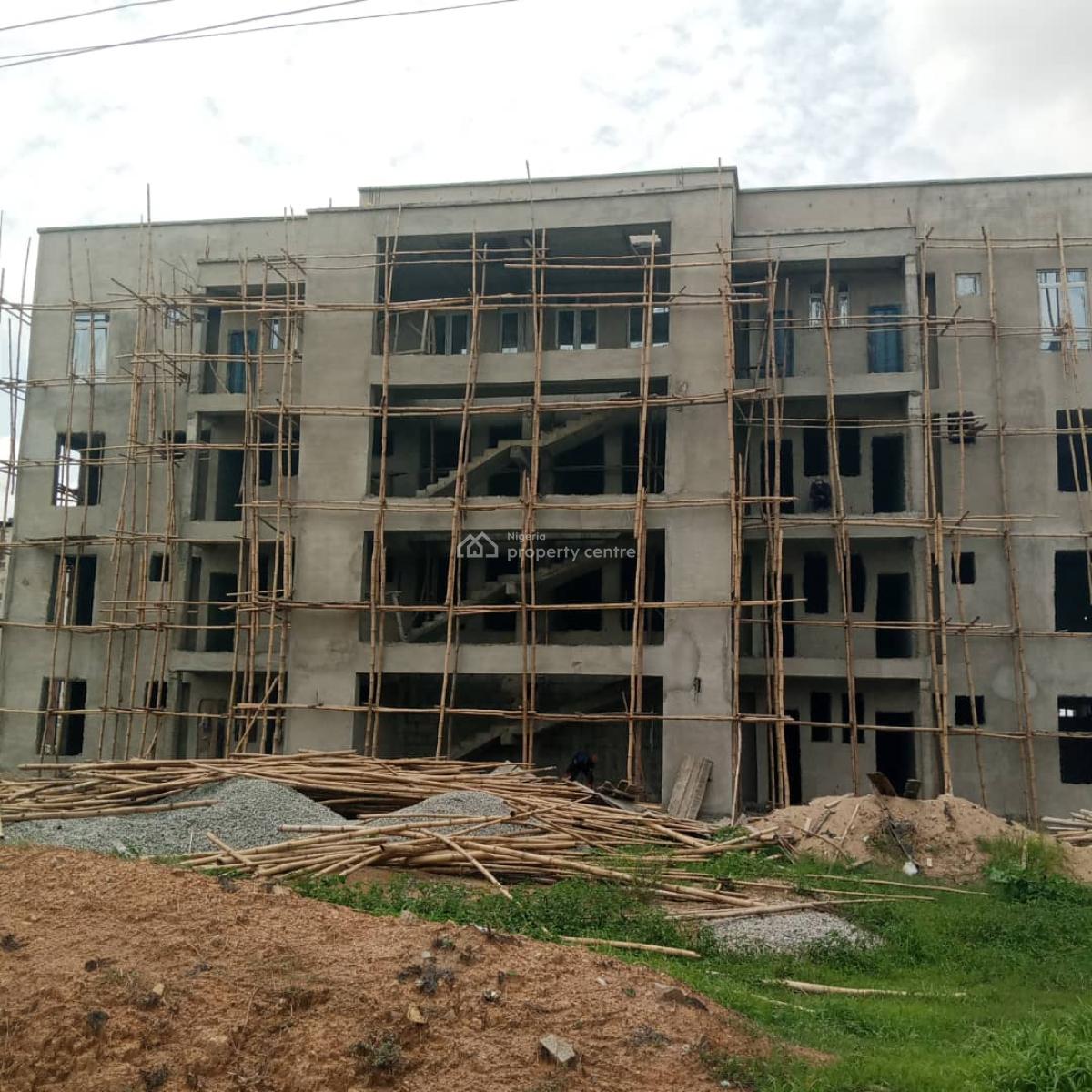 Semi Finished One Bedroom Block of Flat in an Estate, Kubwa District, Kubwa, Abuja, Block of Flats for Sale