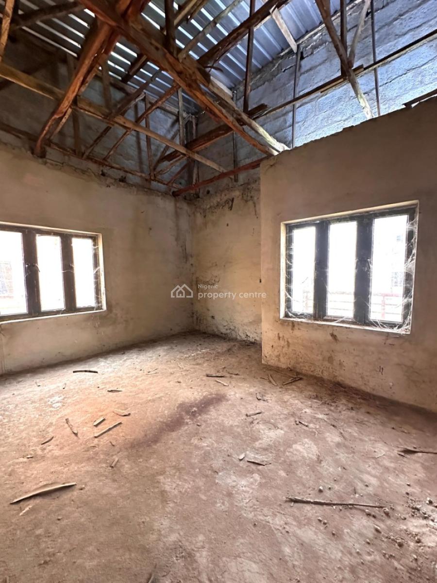 Newly Semi-finished Semi-detached 4 Bedroom Duplex with Bq, Life Camp, Abuja, Semi-detached Duplex for Sale