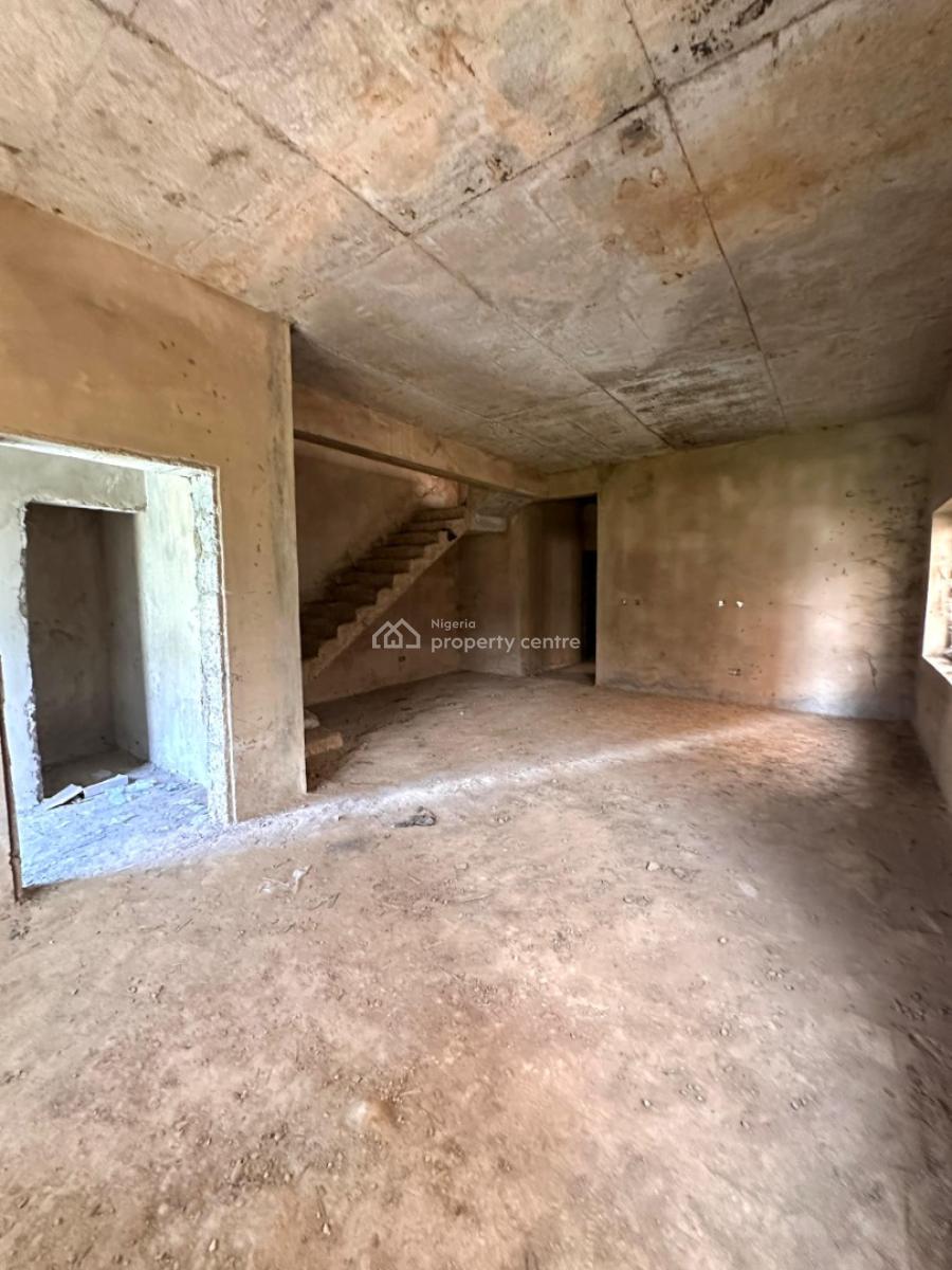 Newly Semi-finished Semi-detached 4 Bedroom Duplex with Bq, Life Camp, Abuja, Semi-detached Duplex for Sale