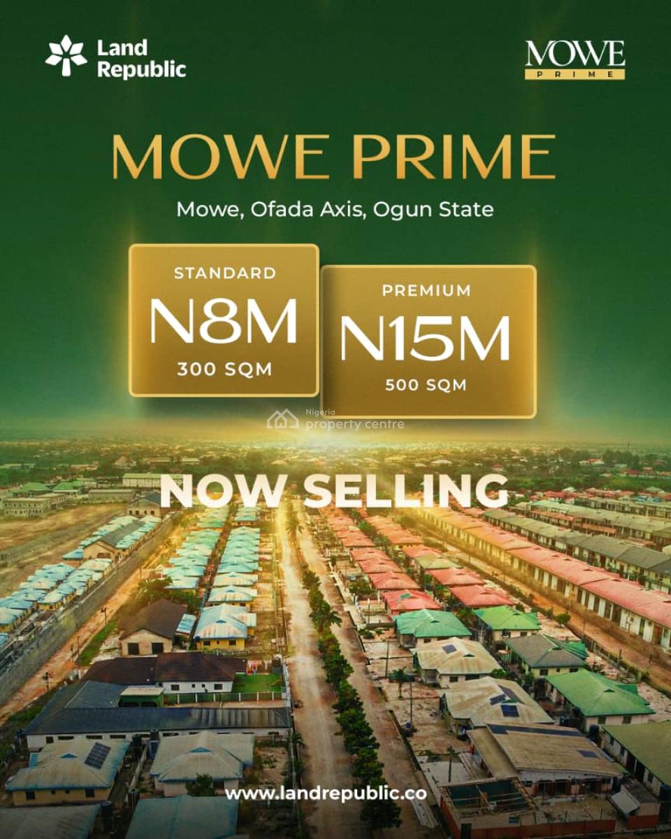 Affordable Land with C of O, Mowe Prime Estate Situated at Mowe Ofada Axies, Mowe Ofada, Ogun, Residential Land for Sale