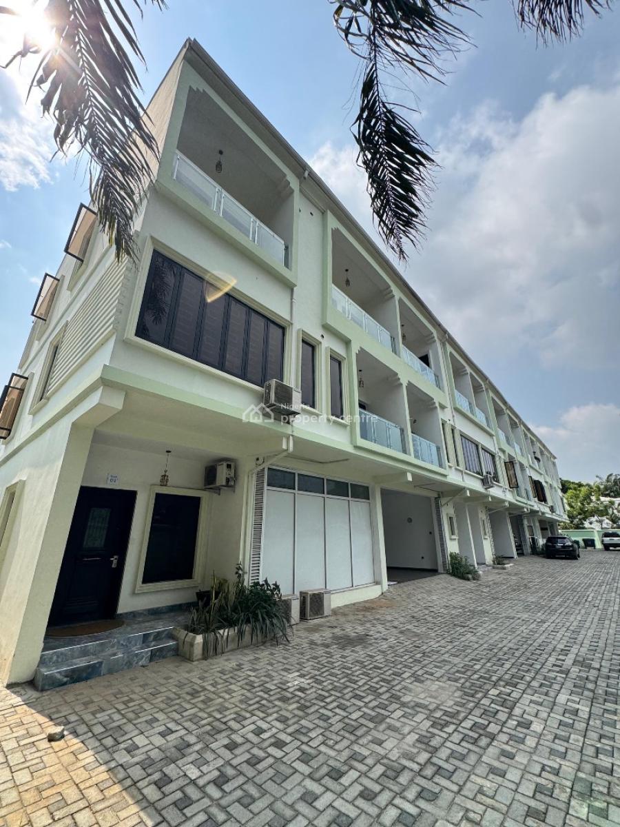 Premium 4 Bedroom Terrace with Bq in a Prime Serene Environment, 2 Mins Away From Bourdilon, Ikoyi, Lagos, Terraced Duplex for Sale