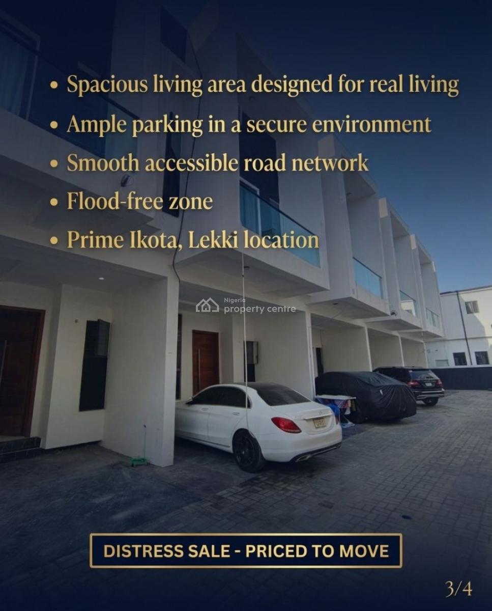 Most Premium Affordable 3 Bedroom Terrace Duplex Suit for Investment, Ikota, Lekki, Lagos, Terraced Duplex for Sale