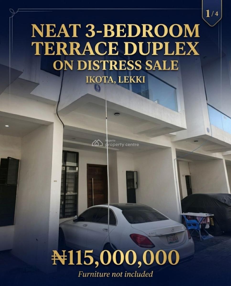 Most Premium Affordable 3 Bedroom Terrace Duplex Suit for Investment, Ikota, Lekki, Lagos, Terraced Duplex for Sale