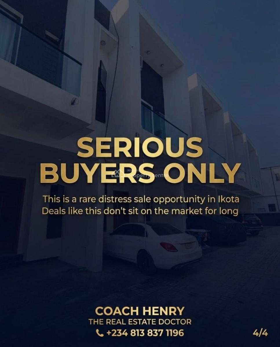 Most Premium Affordable 3 Bedroom Terrace Duplex Suit for Investment, Ikota, Lekki, Lagos, Terraced Duplex for Sale