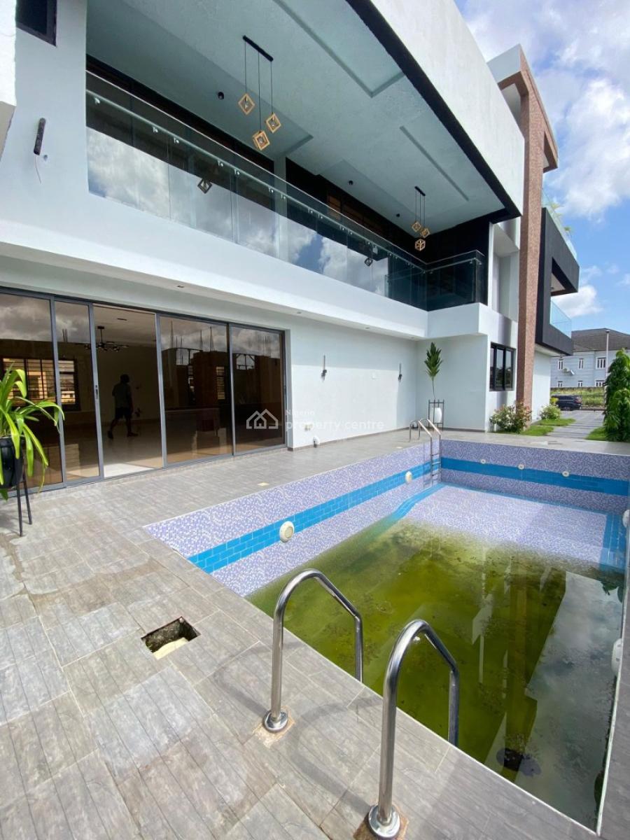 Spacious,luxurious 6 Bedroom Detached Duplex with Bq, Pool& Cinema, Ajah, Lekki, Lagos, Detached Duplex for Sale
