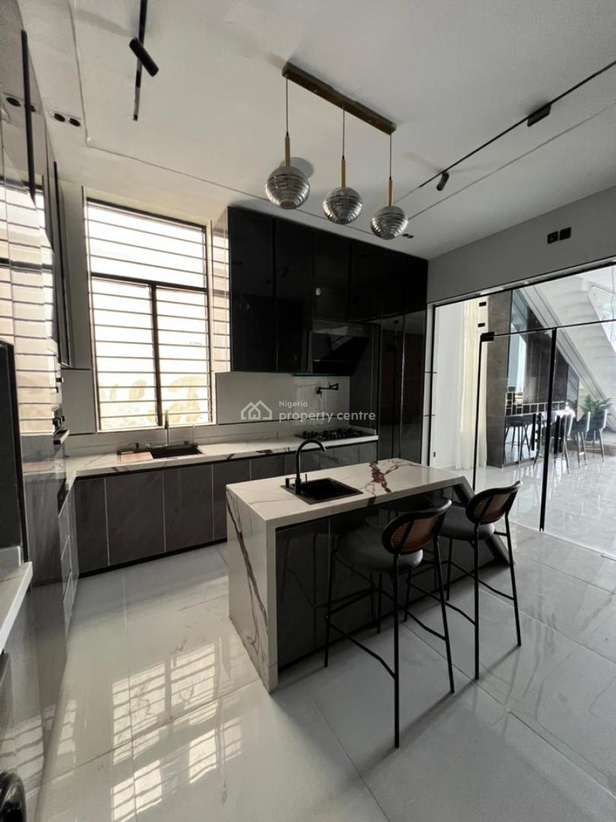 Spacious 5 Bedroom Detached with Pool, Home Automation & Bq in a Secur, Chevron, Lekki, Lagos, Detached Duplex for Sale