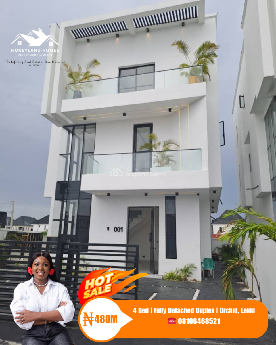 Luxurious 4 Bedroom Fully Detached Duplex, Orchid, Lekki, Lagos, Detached Duplex for Sale