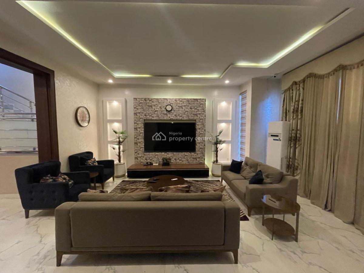 Furnished 4 Bedroom Terrace Duplex with Bq  Cctv Tarred Roads., Guzape District, Abuja, Terraced Duplex for Rent