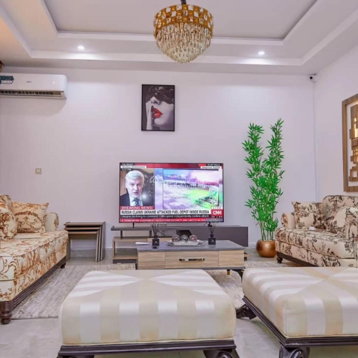 Furnished 4 Bedroom Terrace Duplex with Bq,, Guzape District, Abuja, Terraced Duplex for Rent