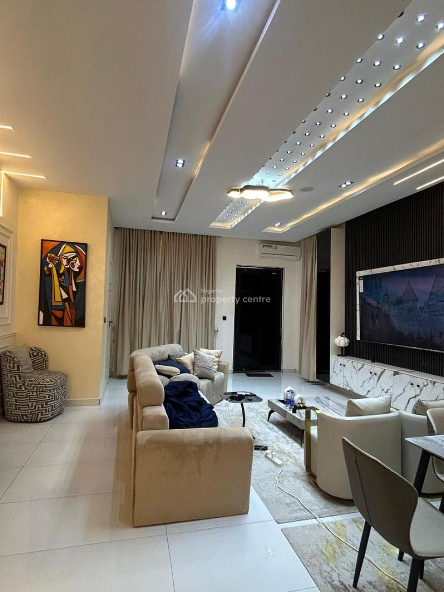 Fully Furnished 4 Bedroom Duplex with Bq, Ajah Palm City Estate, Ajah, Lagos, Semi-detached Duplex for Rent