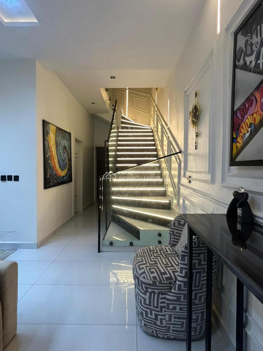 Fully Furnished 4 Bedroom Duplex with Bq, Ajah Palm City Estate, Ajah, Lagos, Semi-detached Duplex for Rent