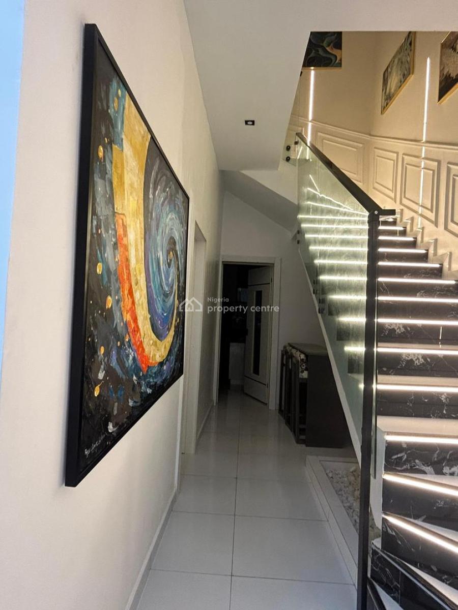 Fully Furnished 4 Bedroom Duplex with Bq, Ajah Palm City Estate, Ajah, Lagos, Semi-detached Duplex for Rent