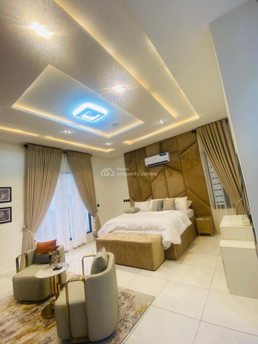 Fully Furnished 4 Bedroom Duplex with Bq, Ajah Palm City Estate, Ajah, Lagos, Semi-detached Duplex for Rent
