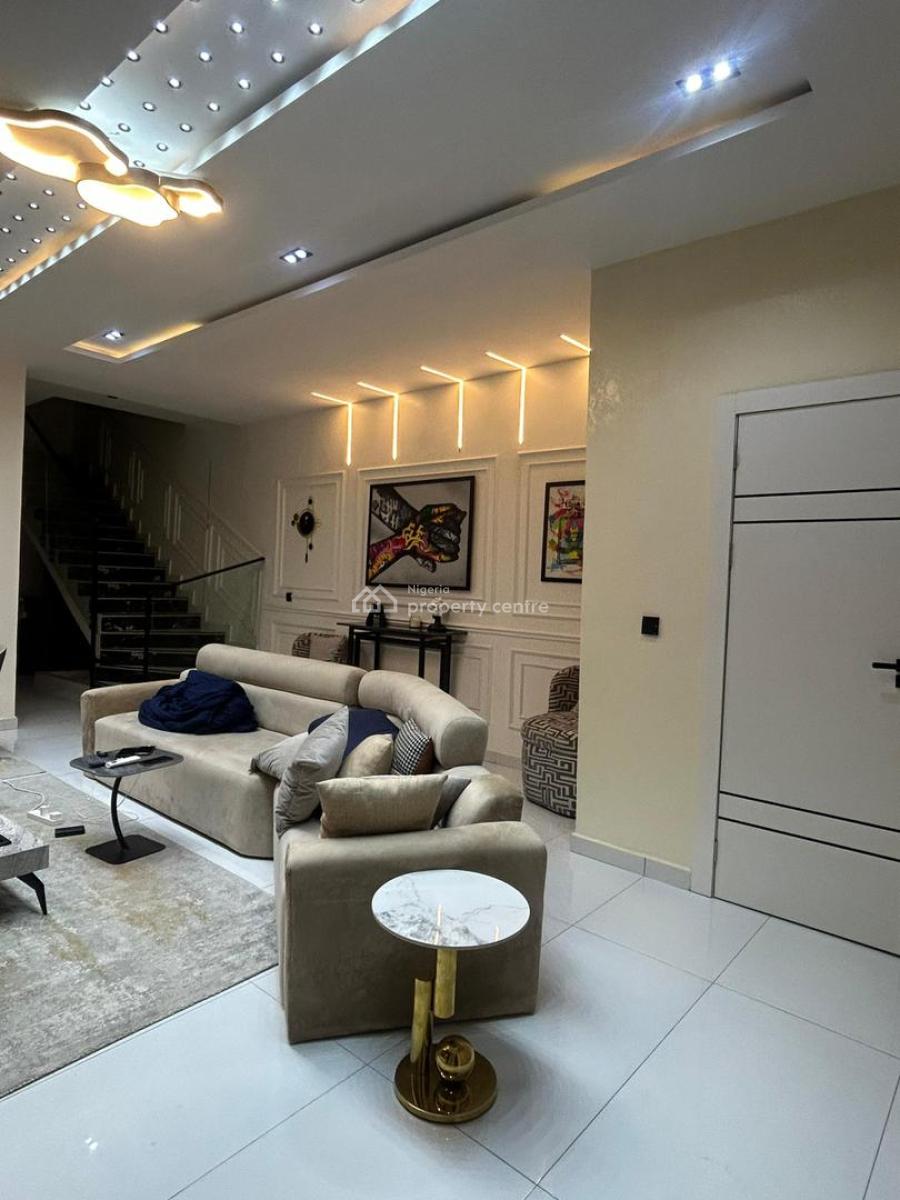 Fully Furnished 4 Bedroom Duplex with Bq, Ajah Palm City Estate, Ajah, Lagos, Semi-detached Duplex for Rent
