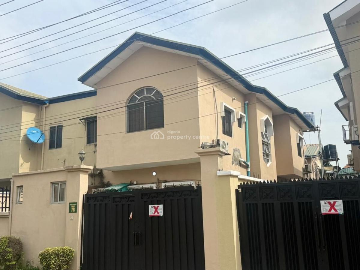 4 Bedroom Semi-detached Duplex (no Bq), Oba Adeyinka, Lekki Phase 1, Lekki, Lagos, Semi-detached Duplex for Sale