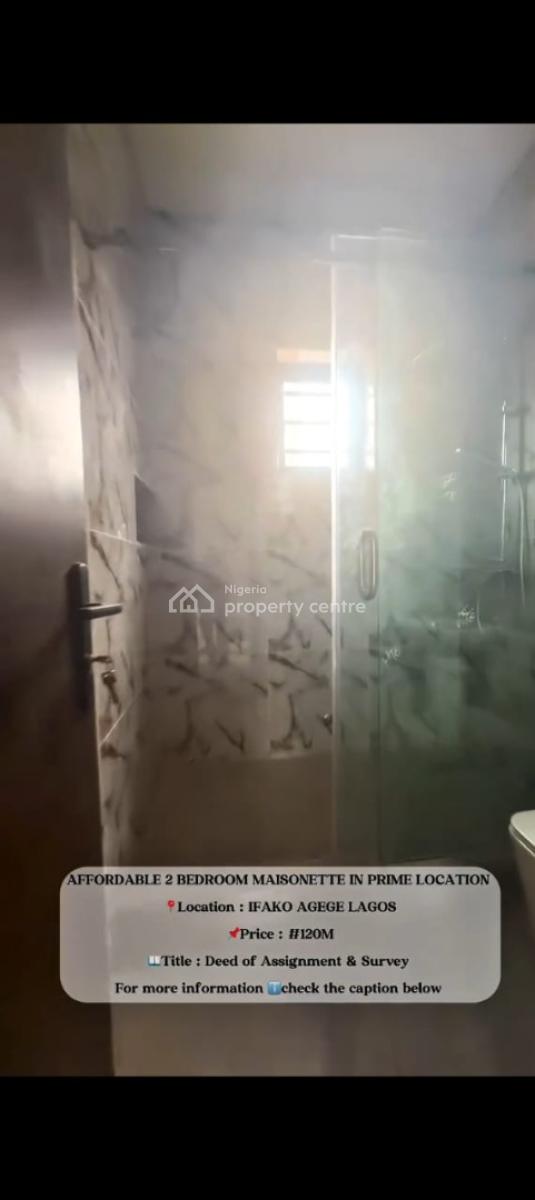 Luxury Affordable 2 Bedroom Maisonette with Excellent Facility, Mainland, Agege, Lagos, House for Sale