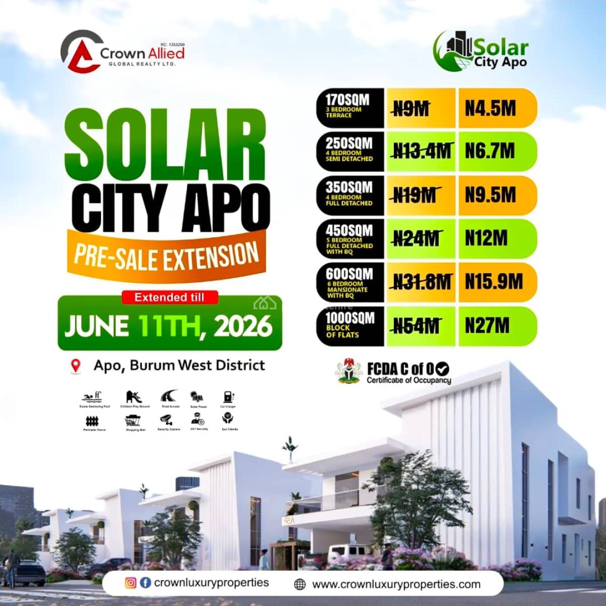Estate Land at Solar City Apo, Apo, Abuja, Land for Sale