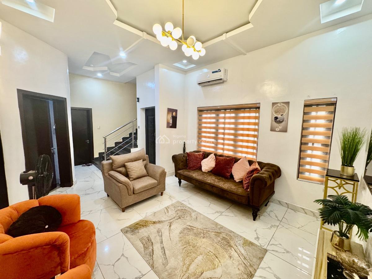 Smart 4-bedroom Terrace Duplex with 2 Living Rooms in Gbagada, Ayinde Court, No. 1 Olujobi Street, Opposite Corona School, Anthony, Gbagada, Lagos, Terraced Duplex Short Let