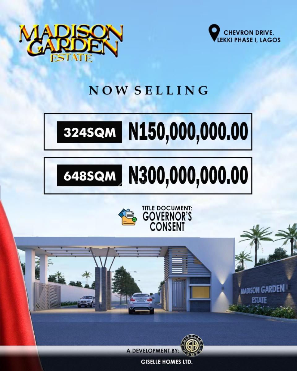 Land, Madison Gardens Estate, Chevron Road, Lekki Phase 2, Lekki, Lagos, Residential Land for Sale