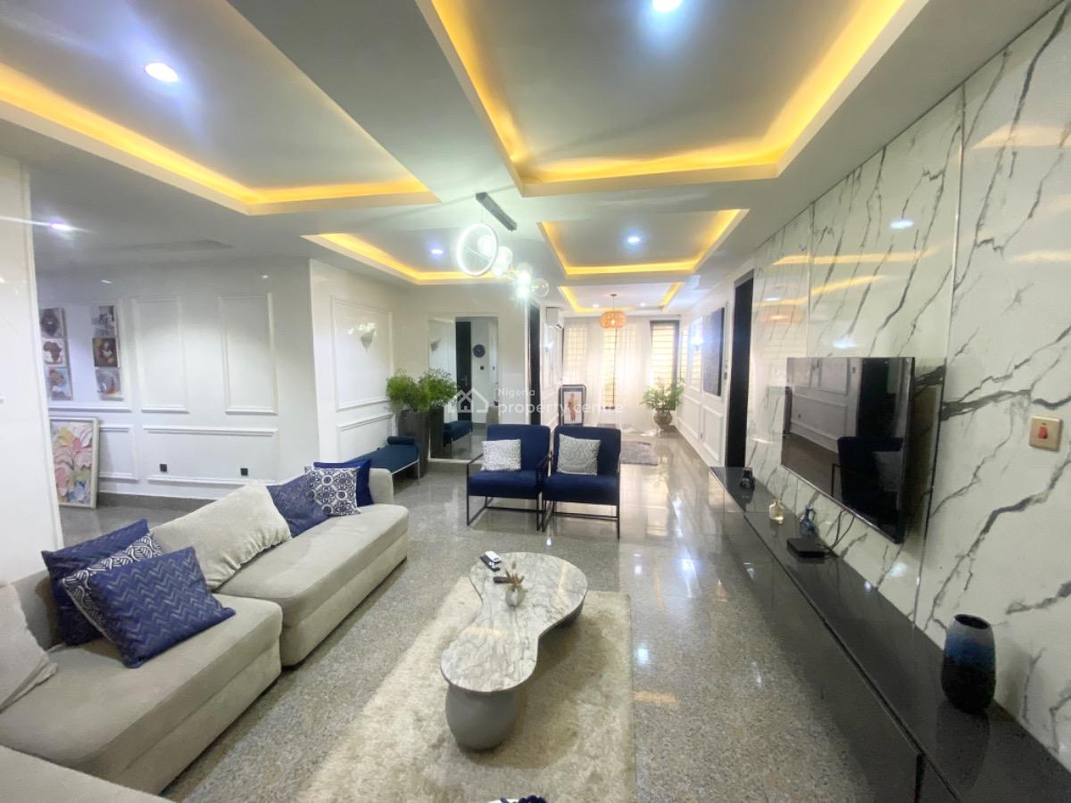 Luxury Serviced 3 Bedroom Apartment with Bq in Lekki Phase 1, Petro Cam Elf Lekki Right, Lekki Phase 1, Lekki, Lagos, Flat / Apartment for Rent