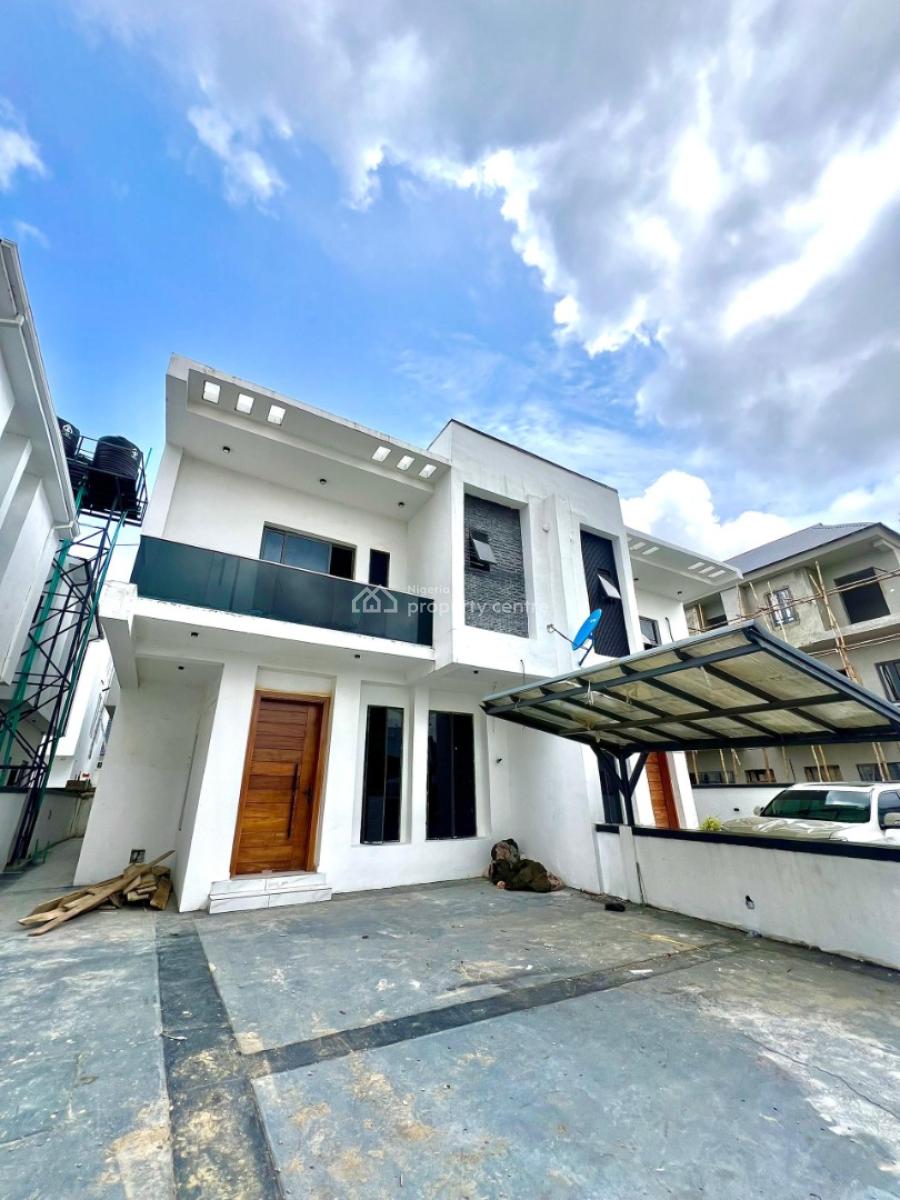 Contemporary 4-bedroom Semi Detached Duplex with Bq, Ikate, Lekki, Lagos, Semi-detached Duplex for Sale