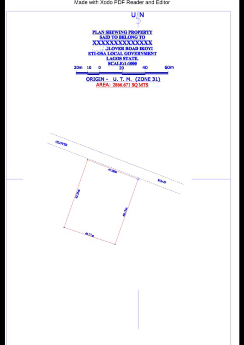 Land Measuring 2866 Square Metres Is Available for Joint Venture (jv), Glover Road, Ikoyi, Lagos, Mixed-use Land Joint Venture