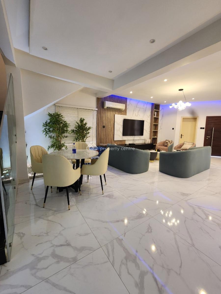 Beautifully Furnished 4 Bedroom Fully Detached Duplex with Bq, Cadogan Estate, Osapa, Lekki, Lagos, Detached Duplex for Rent