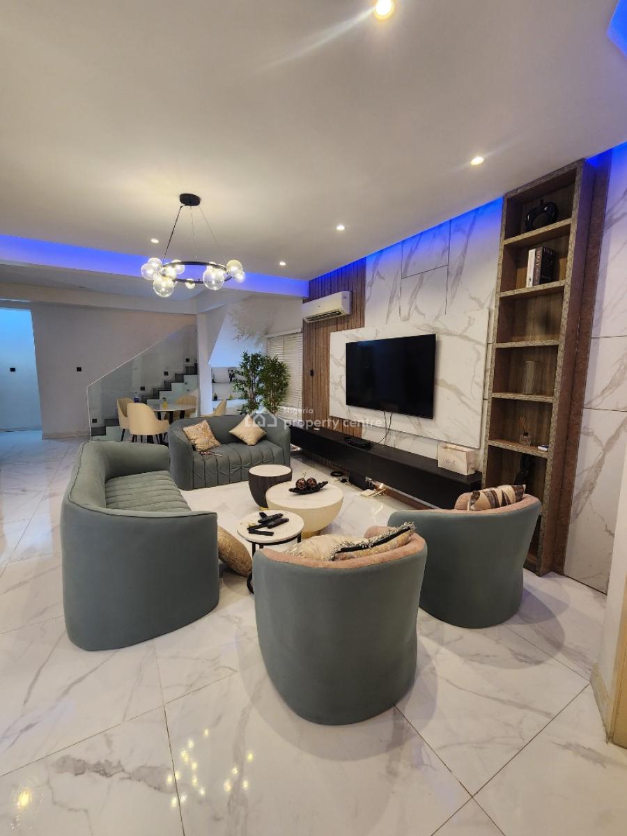 Beautifully Furnished 4 Bedroom Fully Detached Duplex with Bq, Cadogan Estate, Osapa, Lekki, Lagos, Detached Duplex for Rent