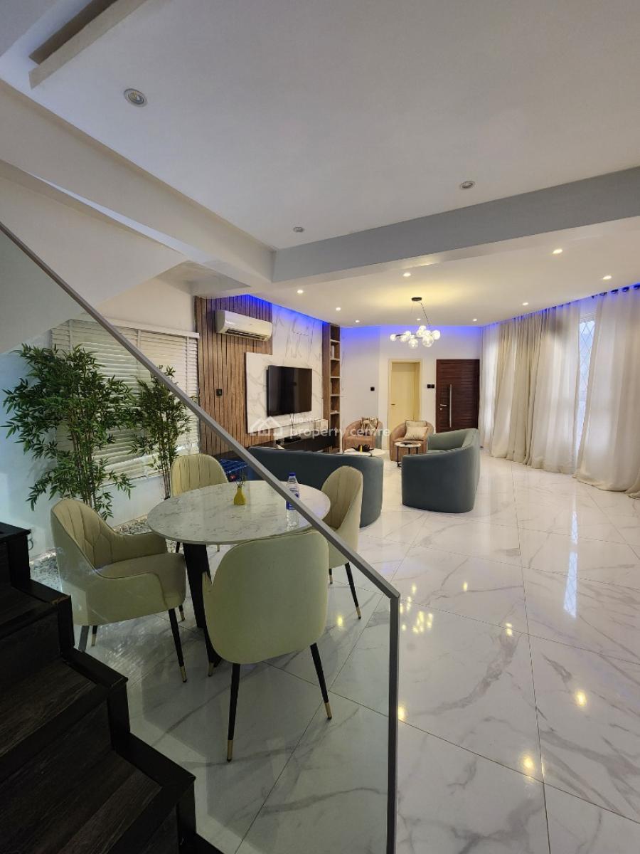 Beautifully Furnished 4 Bedroom Fully Detached Duplex with Bq, Cadogan Estate, Osapa, Lekki, Lagos, Detached Duplex for Rent