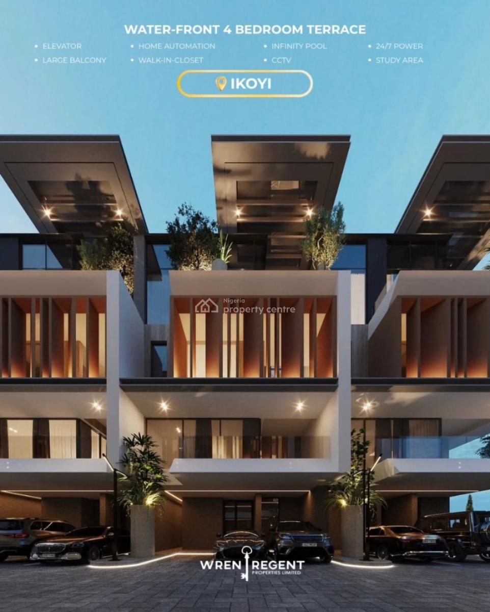 Off-plan Offer: Waterfront 4 Bedrooms Terrace, Osborne Phase 1, Ikoyi, Lagos, House for Sale