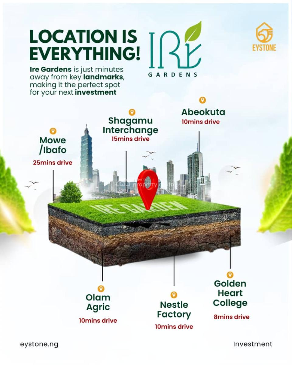Cheap Acres/ Hectares of Dry Land for Residential Land, Ire Garden Estate, Obafemi Owode, Ogun, Land for Sale