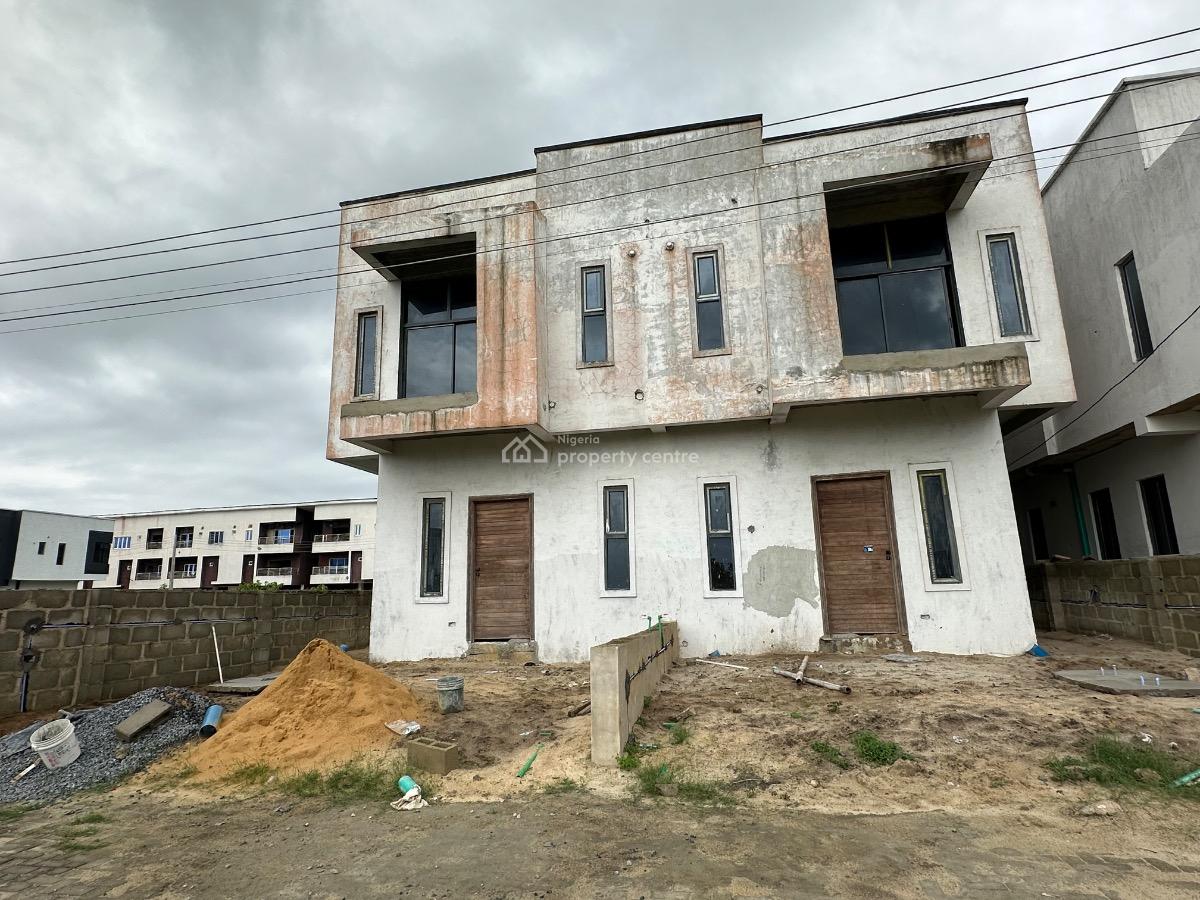 Semifinished 3 Bedroom Semidetached Duplex + Bq, Meridian Park Estate, Awoyaya, Ibeju Lekki, Lagos, Semi-detached Duplex for Sale