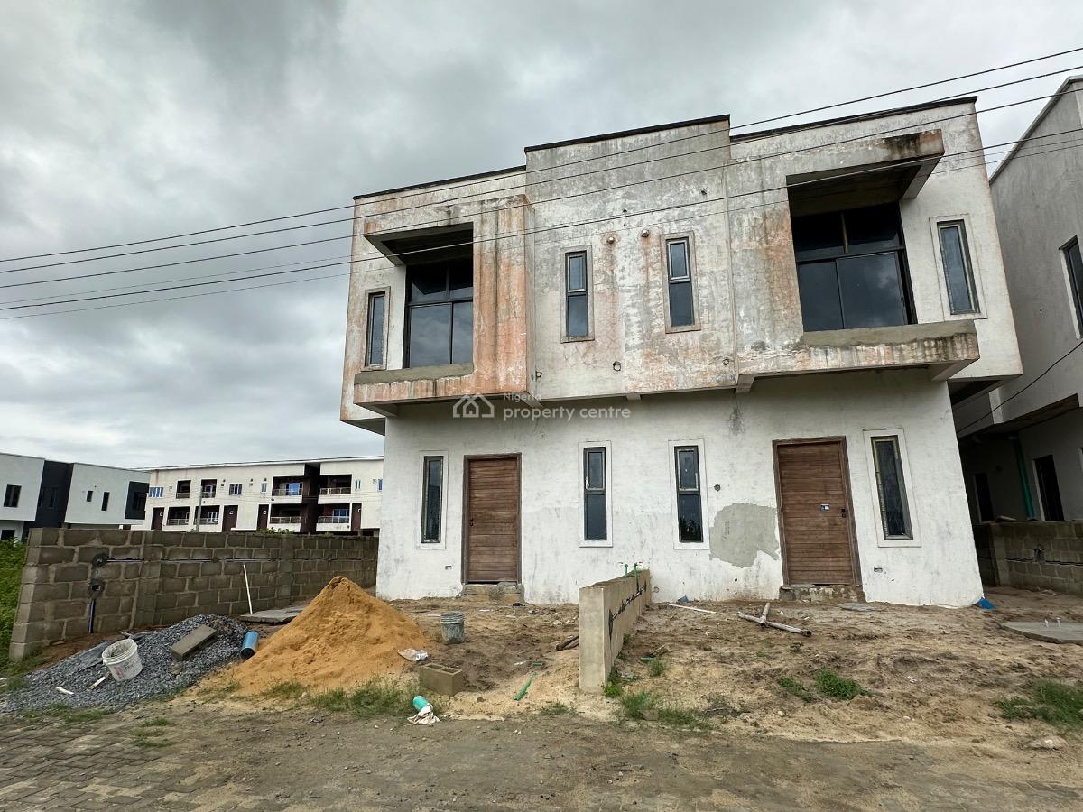 Semifinished 3 Bedroom Semidetached Duplex + Bq, Meridian Park Estate, Awoyaya, Ibeju Lekki, Lagos, Semi-detached Duplex for Sale