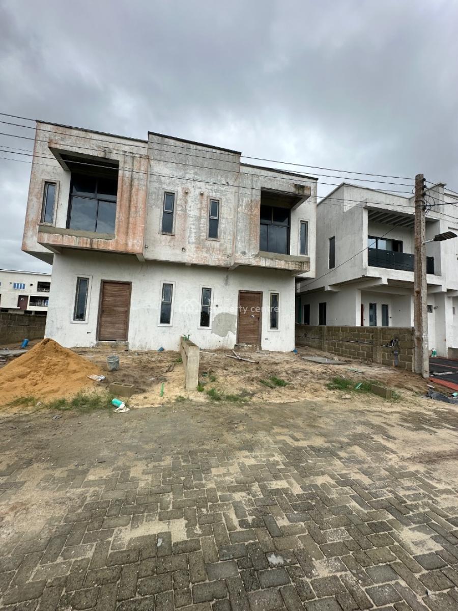 Semifinished 3 Bedroom Semidetached Duplex + Bq, Meridian Park Estate, Awoyaya, Ibeju Lekki, Lagos, Semi-detached Duplex for Sale