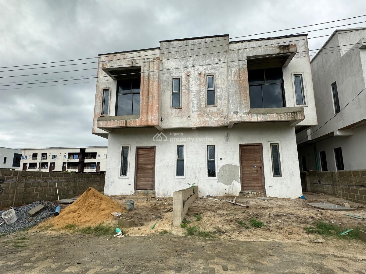 Semifinished 3 Bedroom Semidetached Duplex + Bq, Meridian Park Estate, Awoyaya, Ibeju Lekki, Lagos, Semi-detached Duplex for Sale