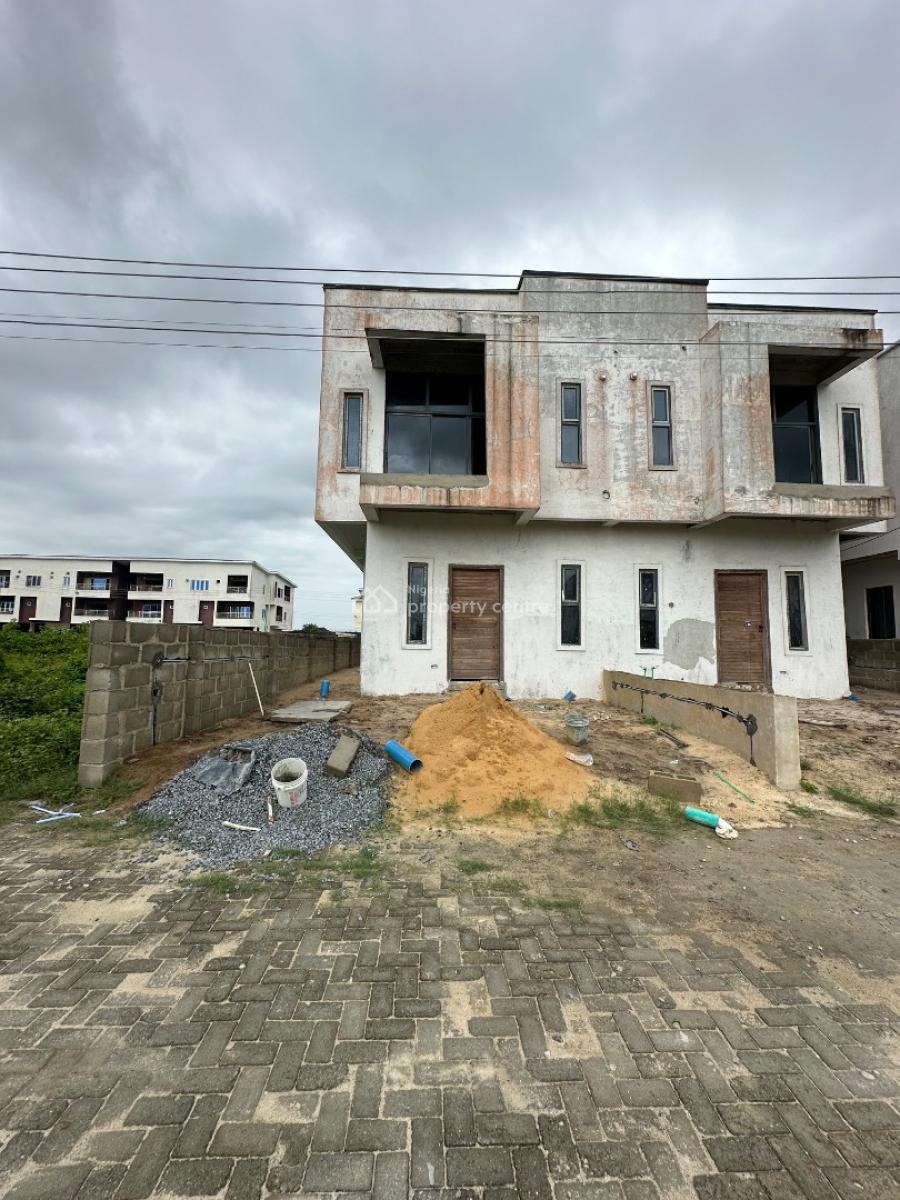 Semifinished 3 Bedroom Semidetached Duplex + Bq, Meridian Park Estate, Awoyaya, Ibeju Lekki, Lagos, Semi-detached Duplex for Sale